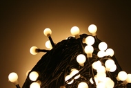 11028 Osvětlení vánoční kulíčky 20m-200 LED teplá bílá+5m přívodní kabel-3