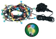 11031 Osvětlení vánoční barevné kuličky 8m-80 LED+5m přívodní kabel-2
