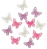 3911 Dřevění motýli 4 cm, 12 ks -1