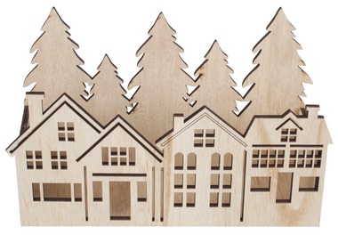 Domky s lesem dřevěná krabička na postavení 21 x 14 x 6,8 cm