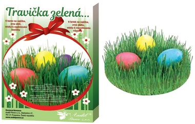 Sada k dekorování vyfouknutých vajíček - travička zelená