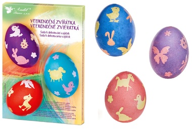 Sada k dekorování vyfouknutých vajíček - velikonoční zvířátka