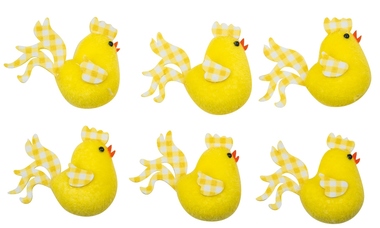 Kuřátka žlutá 5,5 cm, 6 ks 