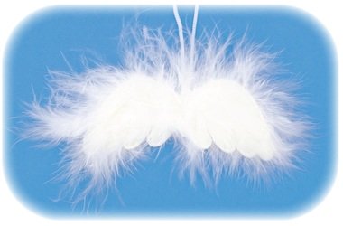 Křídla andělská k zavěšení 8 cm