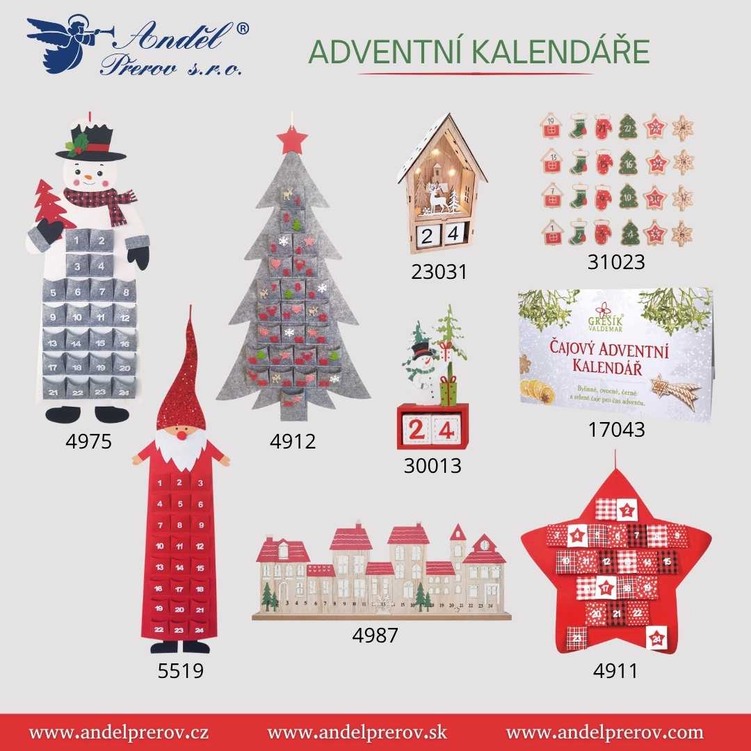 Adventní kalendáře - každodenní radost na cestě k Vánocům