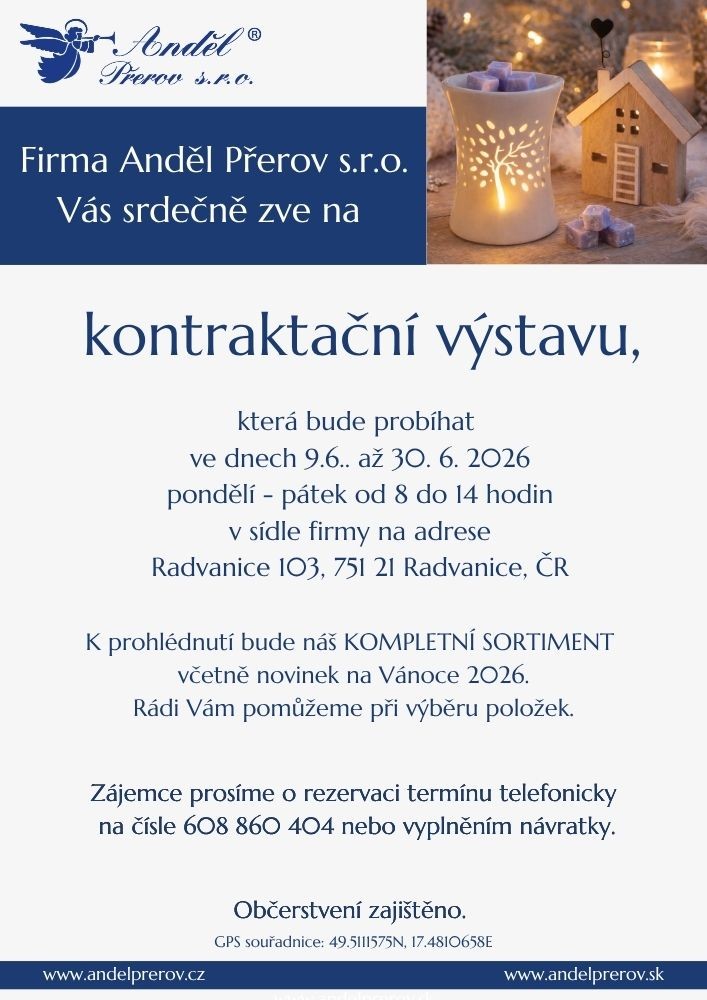 Pozvánka na kontraktační výstavu