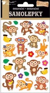 10197 Samolepky opičky s pohyblivýma očima 19x10 cm-1