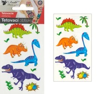 1106 Tetovací obtisky 10,5x6 cm- malí dinosauři-1