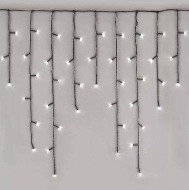 Osvětlení vánoční vodopád 10m-600 LED bílá+5m přívodní kabel