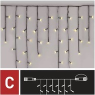 11080 Osvětlení vánoční - nadstavitelný vodopád 2,5m-100 LED teplá bílá+ 5 cm přívodní kabel-1