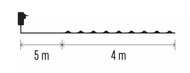 11210 Osvětlení nano zelené 4 m - 40 LED teplá bílá + 5m přívodní kabel + časovač-3