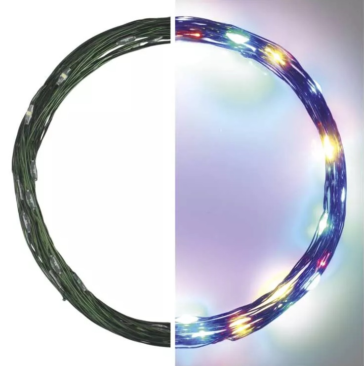 Osvětlení nano zelené 4 m - 40 LED multicolor + 5m přívodní kabel + časovač
