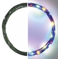 11220 Osvětlení nano zelené 4 m - 40 LED multicolor + 5m přívodní kabel + časovač-1