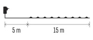 11222 Osvětlení nano zelené 15 m - 150 LED multicolor + 5m přívodní kabel + časovač-3