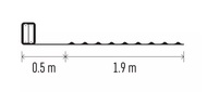 11280 Osvětlení nano měděné 1,9m - 20 LED teplá bílá + časovač-3