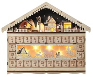 11387 Adventní kalendář dřevěný 50x40cm, 10 LED teplá bílá + časovač-1