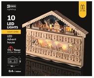 11387 Adventní kalendář dřevěný 50x40cm, 10 LED teplá bílá + časovač-4