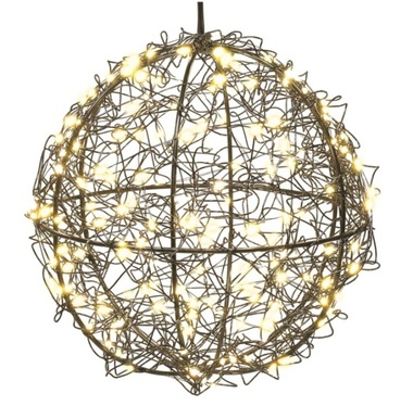 Koule LED svítící, 200 LED, teplá bílá, 20 × 20 × 20 cm