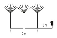 11418 Zápich svítící větvičky studená bílá, 180 LED + časovač-2