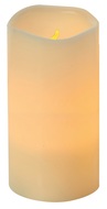 Svíčka LED svítící jantarová, 7,5 x 15 cm