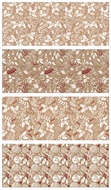 13202 Balicí papír větvičky s ražbou mix 4 motivů 70 g, 200 x 70 cm-1