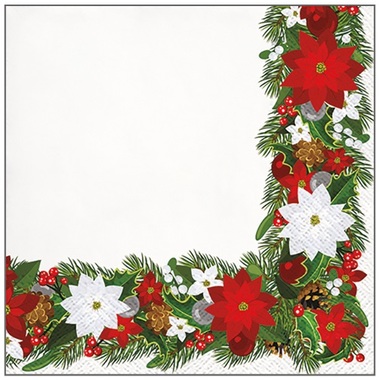 Papírové ubrousky vánoční, třívrstvé 33 x 33 cm, 20 ks
