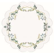 13316 Pap&iacute;rov&eacute; ubrousky, tř&iacute;vrstv&eacute;, kruhov&eacute; O 32 cm, 12 ks-2