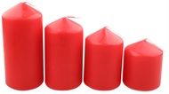 14361 Adventní svíce válec červená postupka 50, 75, 90, 105 x 60 mm, 4 ks-2