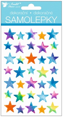 Samolepky hvězdy 15 x 10 cm 
