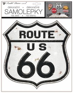 Samolepicí cedulka Route 66 18 x 23 cm
