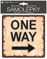 15061 Samolepicí cedulka One Way 18 x 23 cm-1