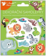 15152 Samolepky ZOO 25 ks v krabičce 13 x 15,5 cm-1