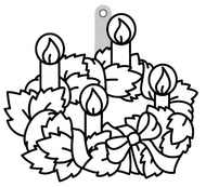 Závěsná sklíčka - 45. ADVENTNÍ VĚNEC