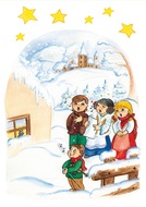 15998 Pohlednice vánoční české malované motivy 20 ks-4
