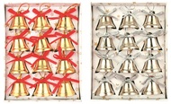 1739 Zvonky  zlaté, 12ks v krabičce, 2,5cm-1