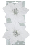 18242 Poinsettie b&iacute;l&aacute; 17 cm, 2 ks na klipu-1