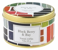 1876 Vonná svíčka Black Berry & Bay, 65 g v plechové krabičce-2