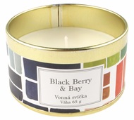1876 Vonná svíčka Black Berry & Bay, 65 g v plechové krabičce-1