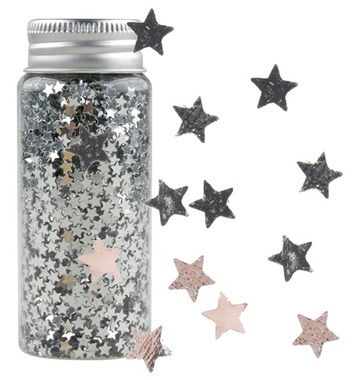 Konfety mini hvězdičky v tubě stříbrné, 55 g 