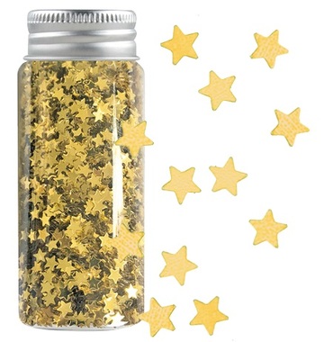 Konfety mini hvězdičky v tubě zlaté, 55 g 