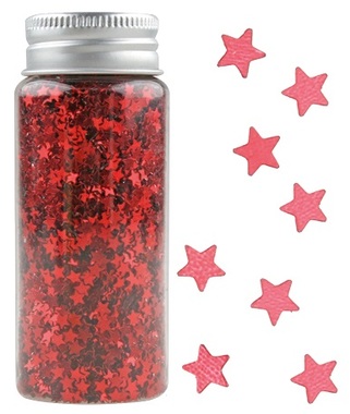 Konfety mini hvězdičky v tubě červené, 55 g 