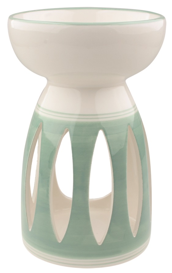 Aromalampa keramická mentolově zelená 16 cm