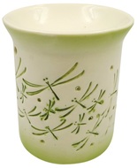19531 Aromalampa porcelánová se zelenými vážkami 11 cm -1