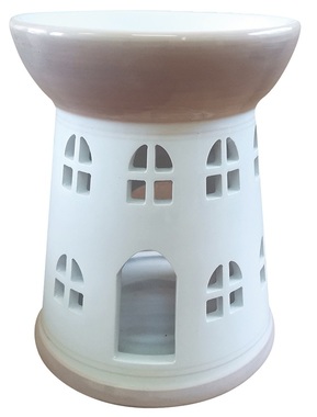 Aromalampa keramická domeček 15 cm 