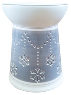 Aromalampa keramická s vločkami 15 cm, šedá