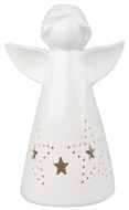 19570 Anděl porcelánový s hvězdou s LED 16 cm-1