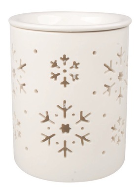 Aromalampa vločky porcelánová 10.5 x 13 x 10,5 cm