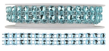 Dekorační řetěz světle modrý, 1x75 cm 