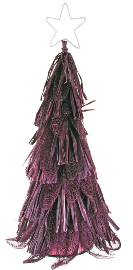 Stromek z abaky fialový 30cm (2442)