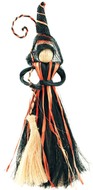 2462 Čarodějnice s černooranžovou sukní 20cm-1